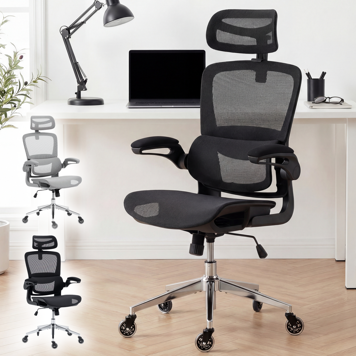 Ergoreal Ergo Pro エルゴノミックオフィスチェア ER-25W05-EU ブラック