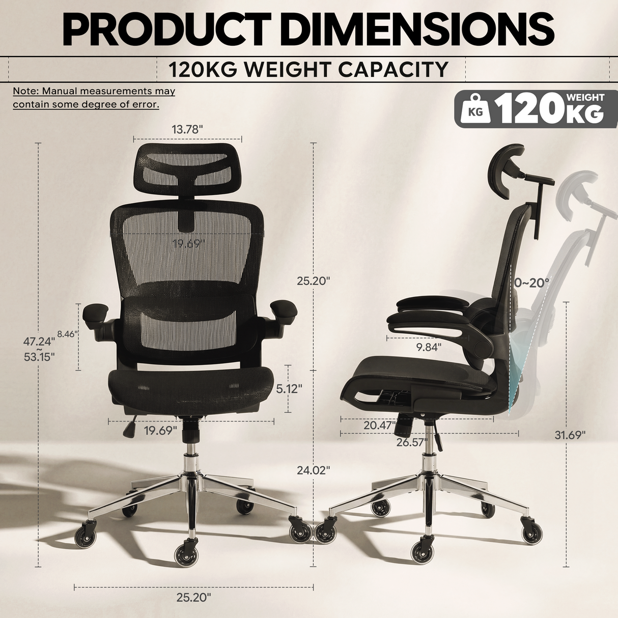 Ergoreal Ergo Pro エルゴノミックオフィスチェア ER-25W05-EU ブラック