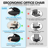 Ergoreal Ergo Pro エルゴノミックオフィスチェア ER-25W06-US ブラック