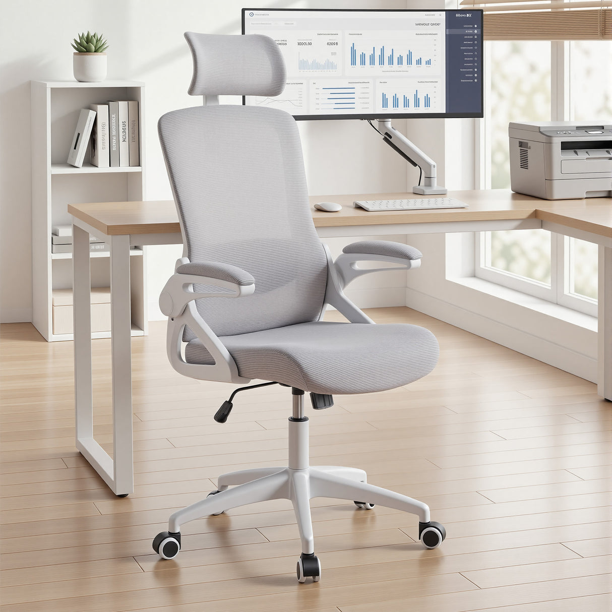 Ergoreal Ergo Pro エルゴノミックオフィスチェア ER-25W06-US グレー